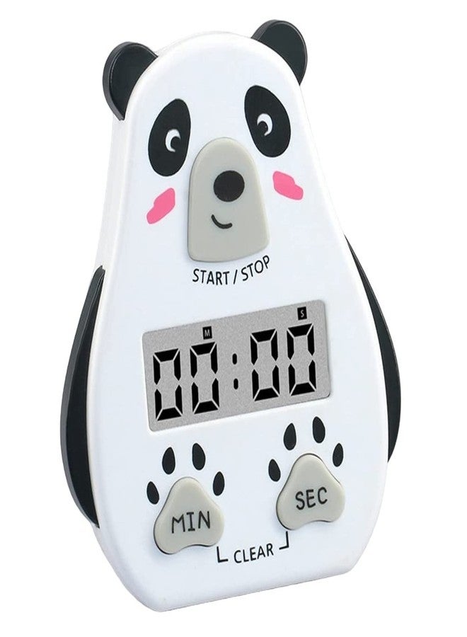 pepplo Cartoon Shap Digital Kitchen Timer & Stopwatch - Loud Alarm - Large LCD Screen - Magnetic Backing Stand and Hangable - Useful for Kids Games, Kitchen Cooking, Homework (1-Piece, White) - Image 1